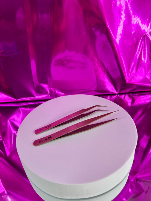 Stainless Steel Anti-Static Eyelash Extension Tweezers