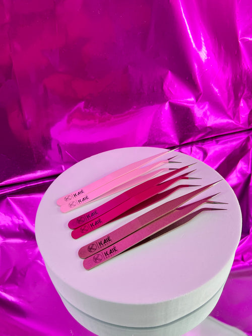 Stainless Steel Anti-Static Eyelash Extension Tweezers