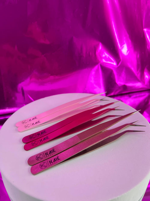 Stainless Steel Anti-Static Eyelash Extension Tweezers